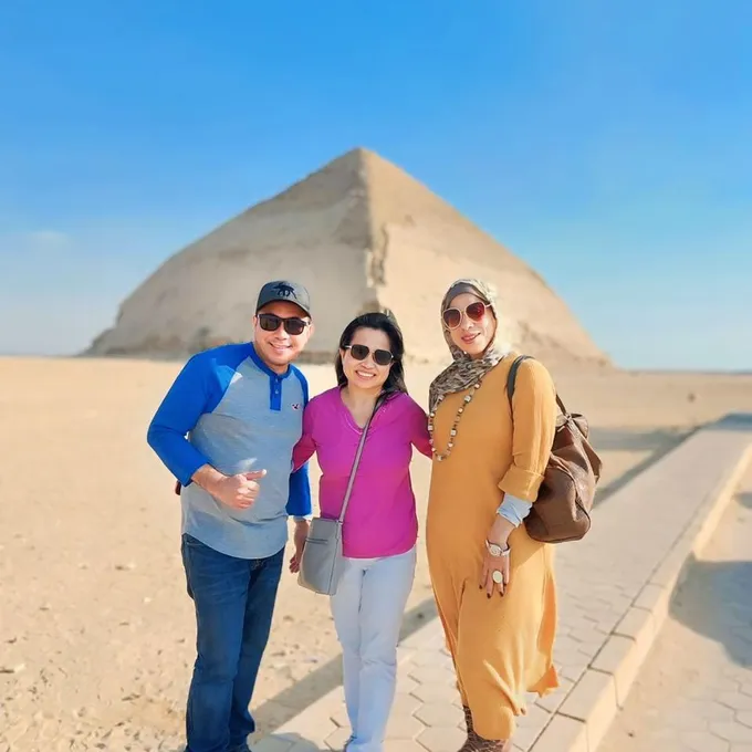 Kemet guests at the Bent Pyramid of Dahshur