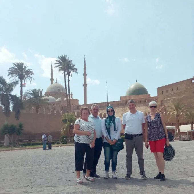 A family of guests at the Cairo Citadel