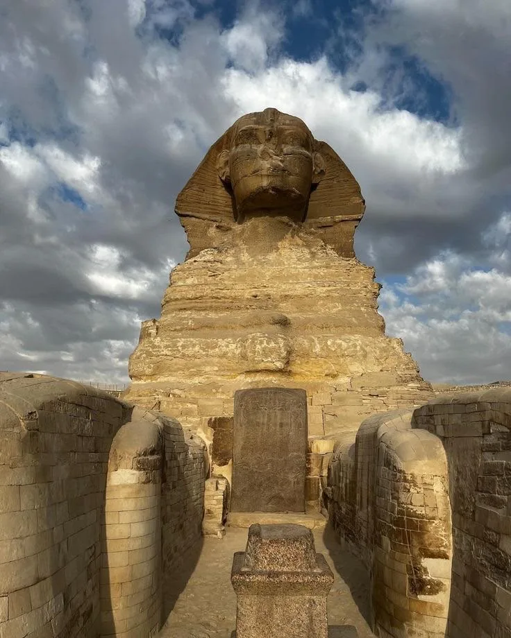 The Great Sphinx of Giza facing the dawn